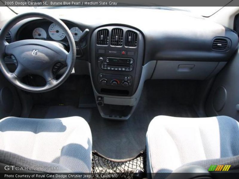 Butane Blue Pearl / Medium Slate Gray 2005 Dodge Caravan SE