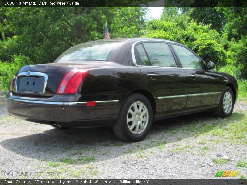Dark Red Wine / Beige 2008 Kia Amanti