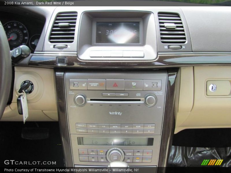 Dark Red Wine / Beige 2008 Kia Amanti