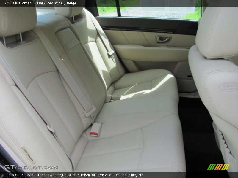 Dark Red Wine / Beige 2008 Kia Amanti