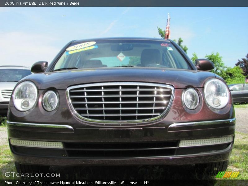 Dark Red Wine / Beige 2008 Kia Amanti