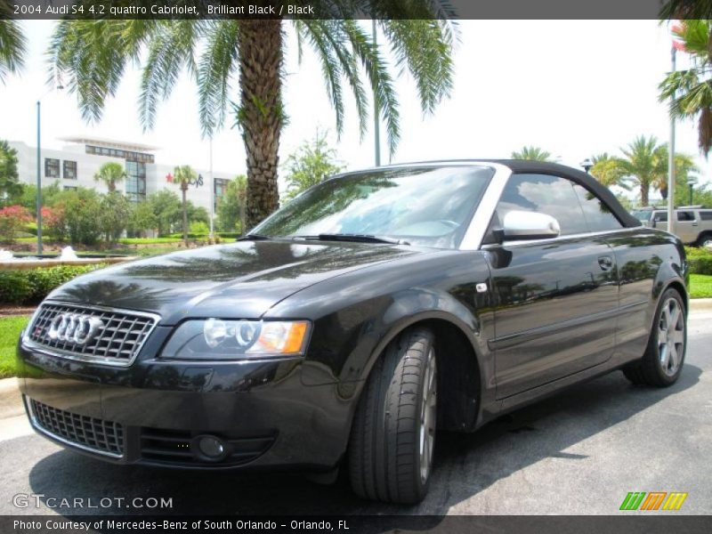 Brilliant Black / Black 2004 Audi S4 4.2 quattro Cabriolet