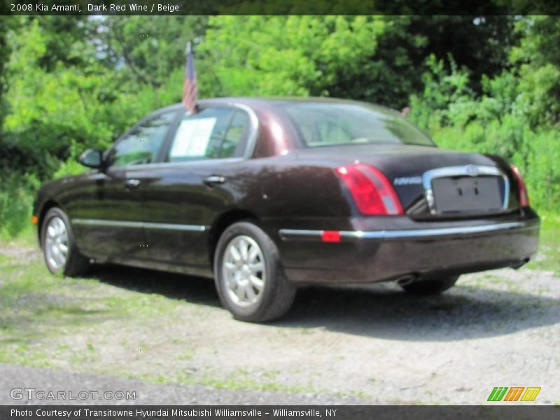 Dark Red Wine / Beige 2008 Kia Amanti