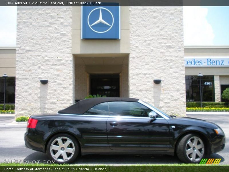 Brilliant Black / Black 2004 Audi S4 4.2 quattro Cabriolet