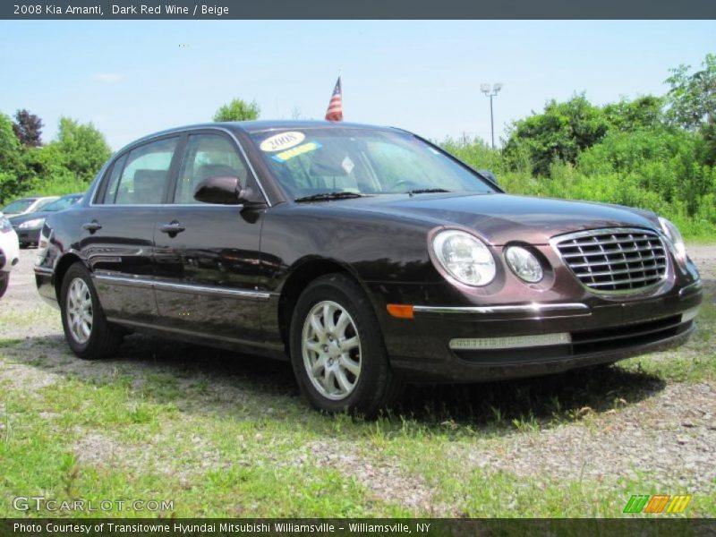 Dark Red Wine / Beige 2008 Kia Amanti
