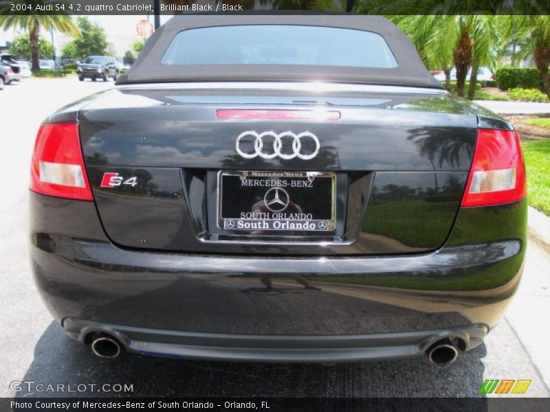 Brilliant Black / Black 2004 Audi S4 4.2 quattro Cabriolet