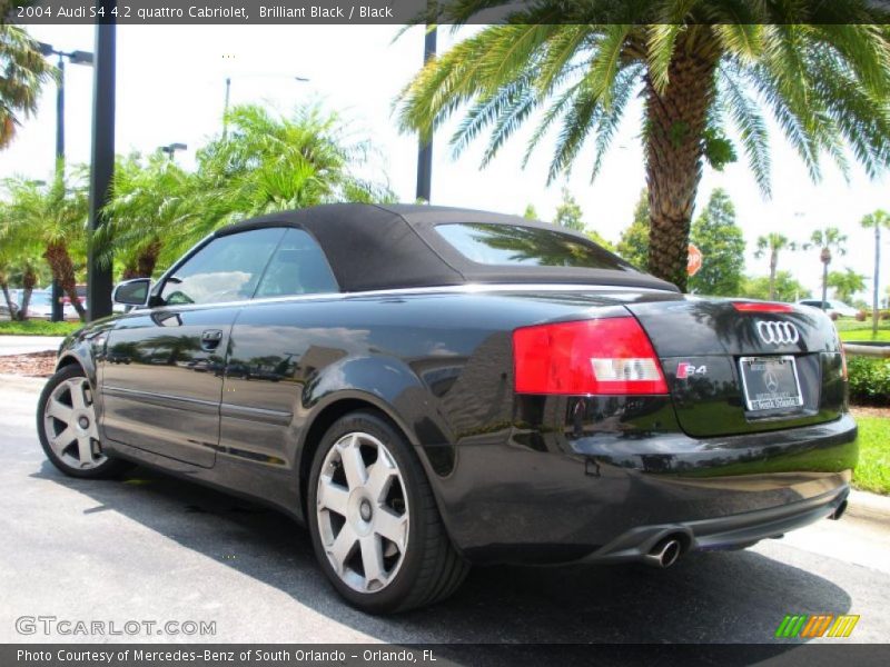 Brilliant Black / Black 2004 Audi S4 4.2 quattro Cabriolet