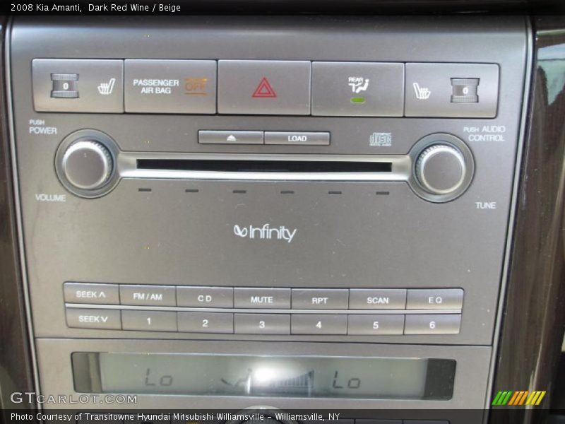 Dark Red Wine / Beige 2008 Kia Amanti