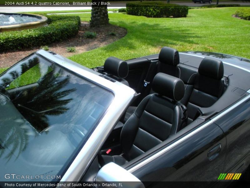 Brilliant Black / Black 2004 Audi S4 4.2 quattro Cabriolet