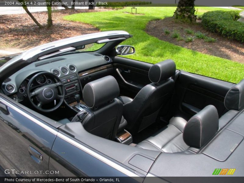 Brilliant Black / Black 2004 Audi S4 4.2 quattro Cabriolet