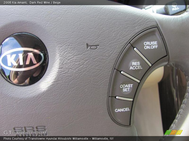Dark Red Wine / Beige 2008 Kia Amanti