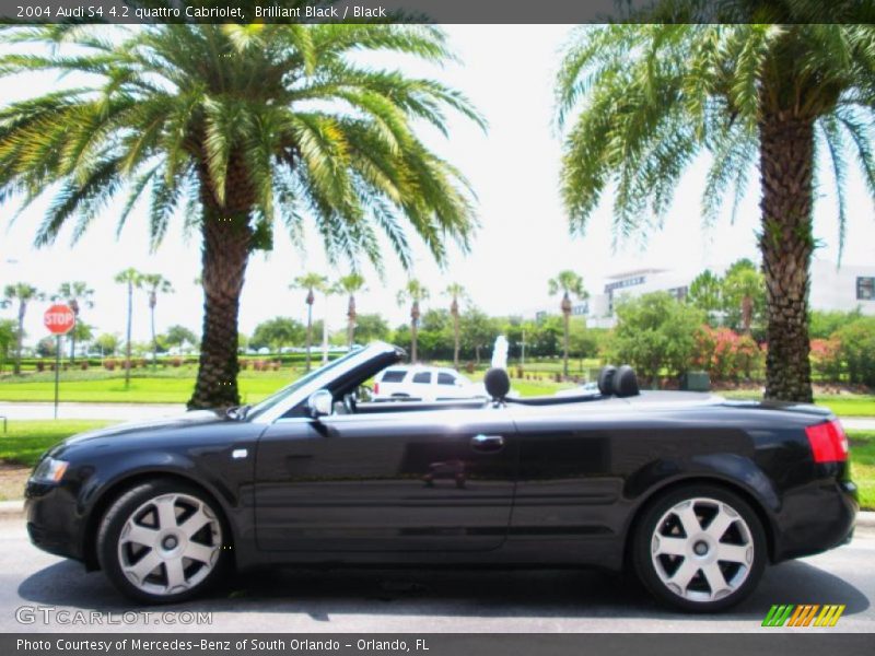 Brilliant Black / Black 2004 Audi S4 4.2 quattro Cabriolet