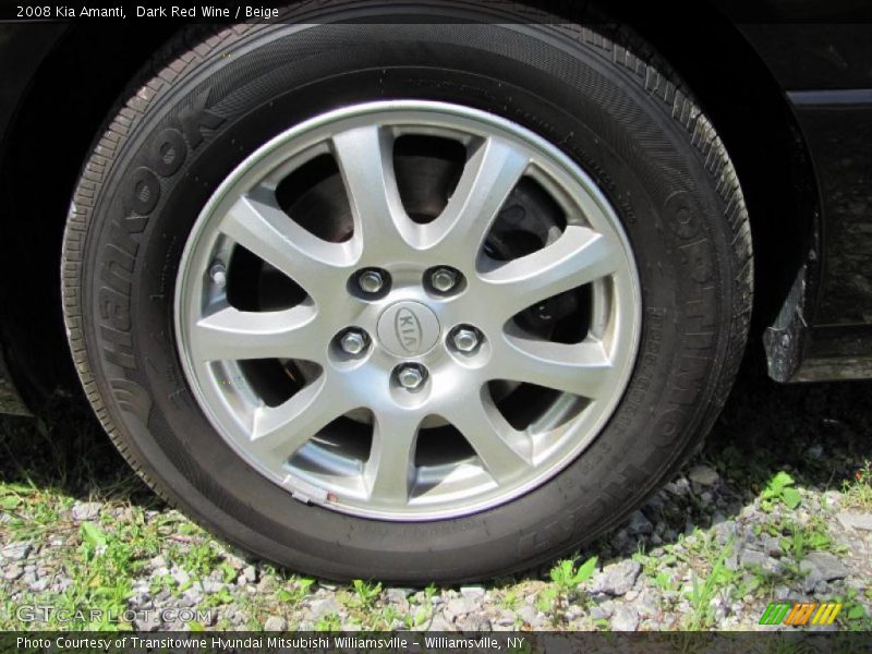 Dark Red Wine / Beige 2008 Kia Amanti