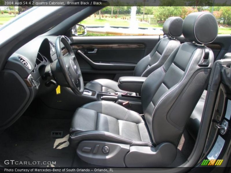 Brilliant Black / Black 2004 Audi S4 4.2 quattro Cabriolet