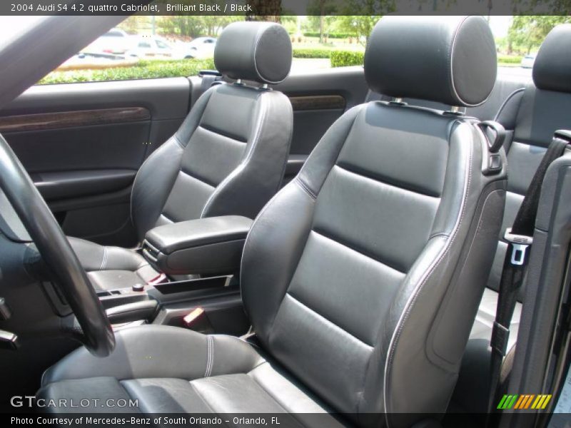 Brilliant Black / Black 2004 Audi S4 4.2 quattro Cabriolet