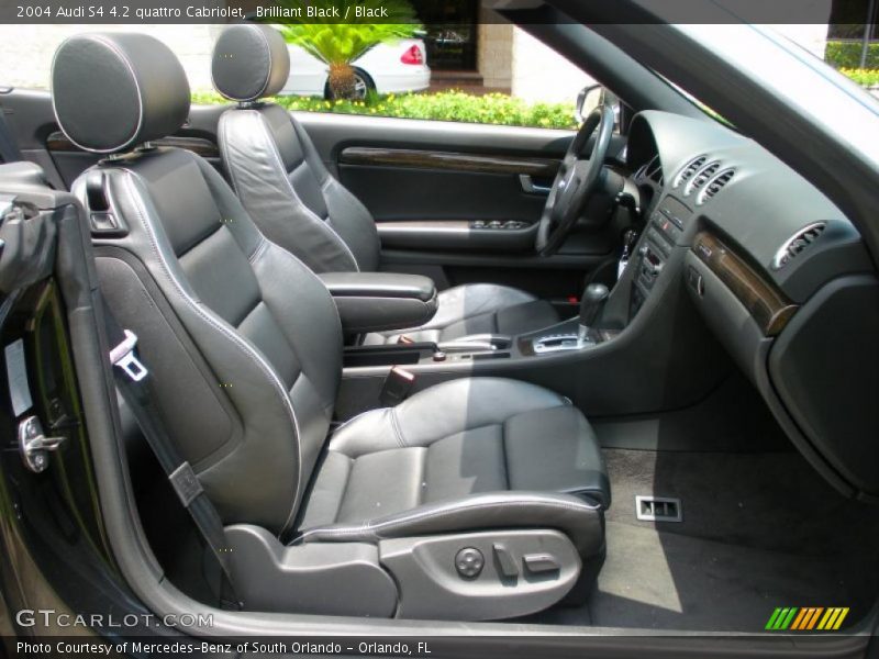 Brilliant Black / Black 2004 Audi S4 4.2 quattro Cabriolet