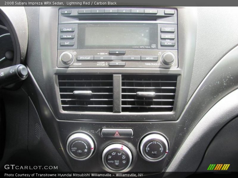 Lightning Red / Carbon Black 2008 Subaru Impreza WRX Sedan