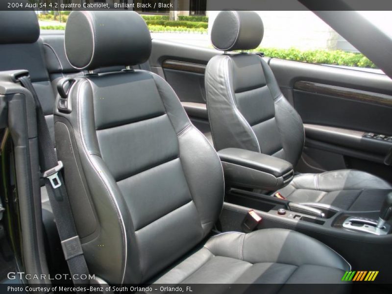Brilliant Black / Black 2004 Audi S4 4.2 quattro Cabriolet