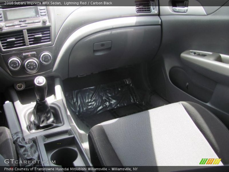 Lightning Red / Carbon Black 2008 Subaru Impreza WRX Sedan
