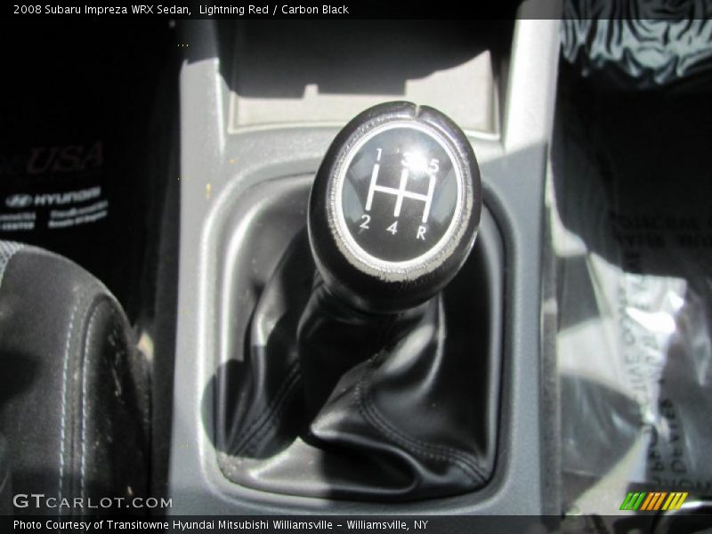 Lightning Red / Carbon Black 2008 Subaru Impreza WRX Sedan