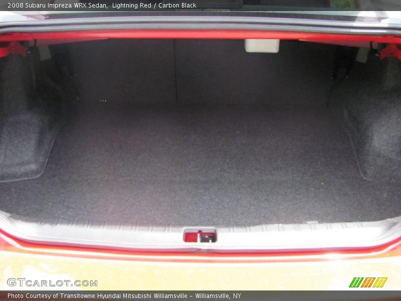 Lightning Red / Carbon Black 2008 Subaru Impreza WRX Sedan