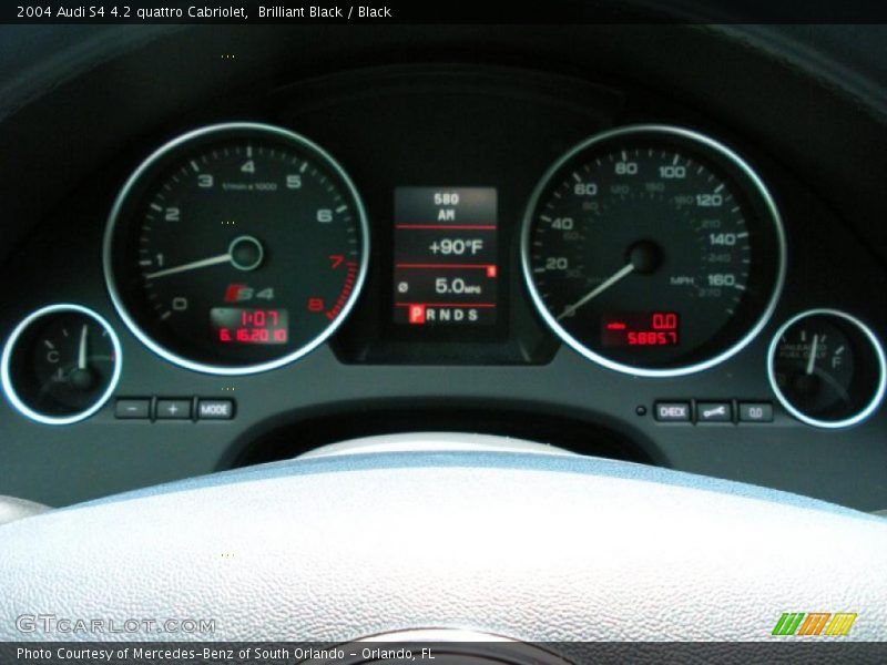 Brilliant Black / Black 2004 Audi S4 4.2 quattro Cabriolet