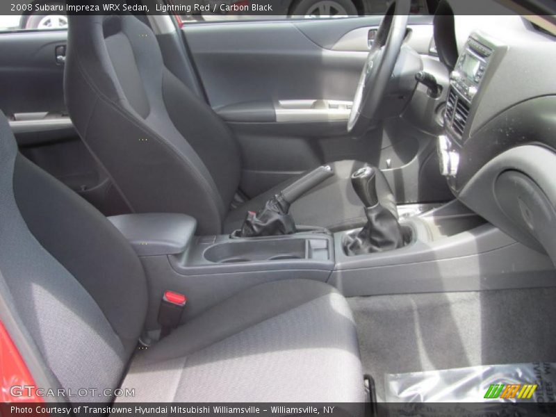 Lightning Red / Carbon Black 2008 Subaru Impreza WRX Sedan