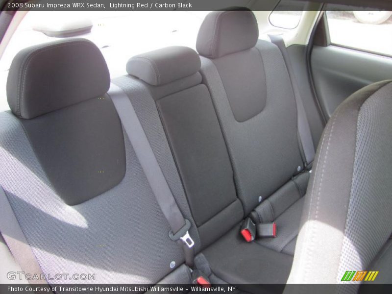 Lightning Red / Carbon Black 2008 Subaru Impreza WRX Sedan