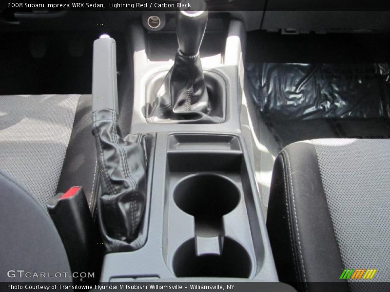 Lightning Red / Carbon Black 2008 Subaru Impreza WRX Sedan