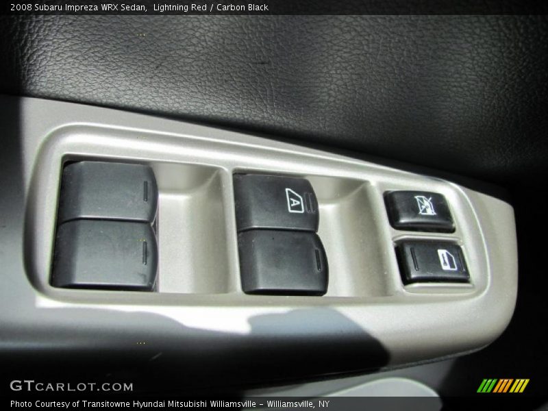 Lightning Red / Carbon Black 2008 Subaru Impreza WRX Sedan
