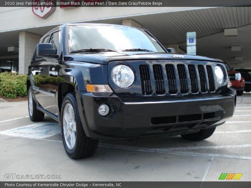 Brilliant Black Crystal Pearl / Dark Slate Gray/Pebble Beige 2010 Jeep Patriot Latitude