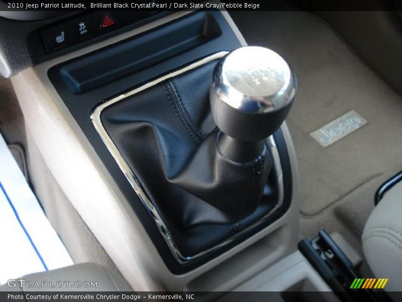 Brilliant Black Crystal Pearl / Dark Slate Gray/Pebble Beige 2010 Jeep Patriot Latitude