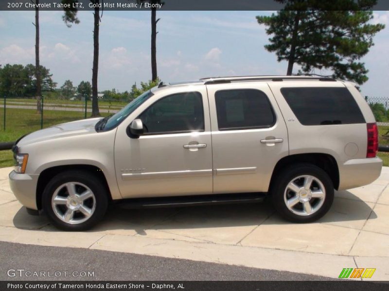 Gold Mist Metallic / Ebony 2007 Chevrolet Tahoe LTZ