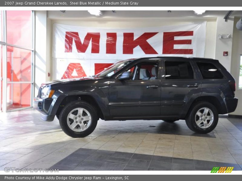 Steel Blue Metallic / Medium Slate Gray 2007 Jeep Grand Cherokee Laredo