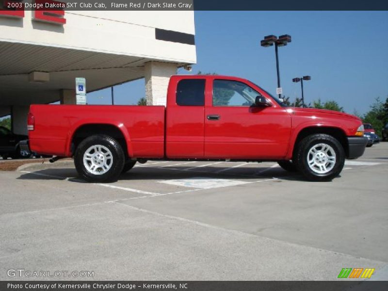 Flame Red / Dark Slate Gray 2003 Dodge Dakota SXT Club Cab