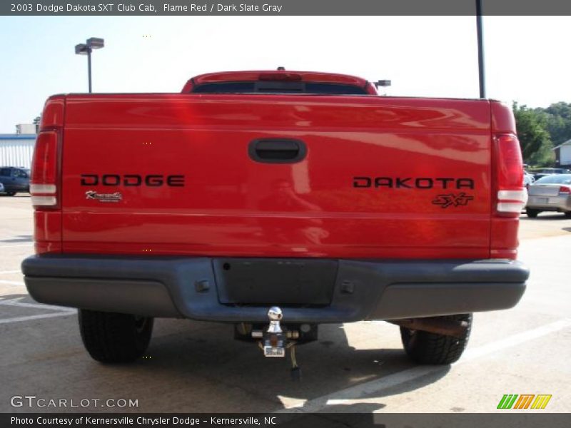 Flame Red / Dark Slate Gray 2003 Dodge Dakota SXT Club Cab