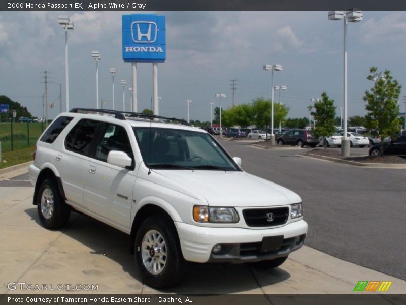 Alpine White / Gray 2000 Honda Passport EX