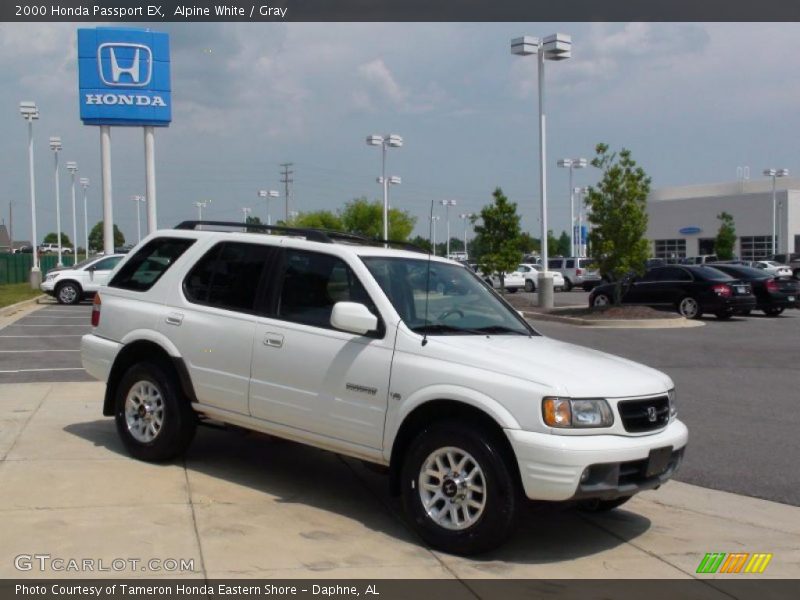 Alpine White / Gray 2000 Honda Passport EX