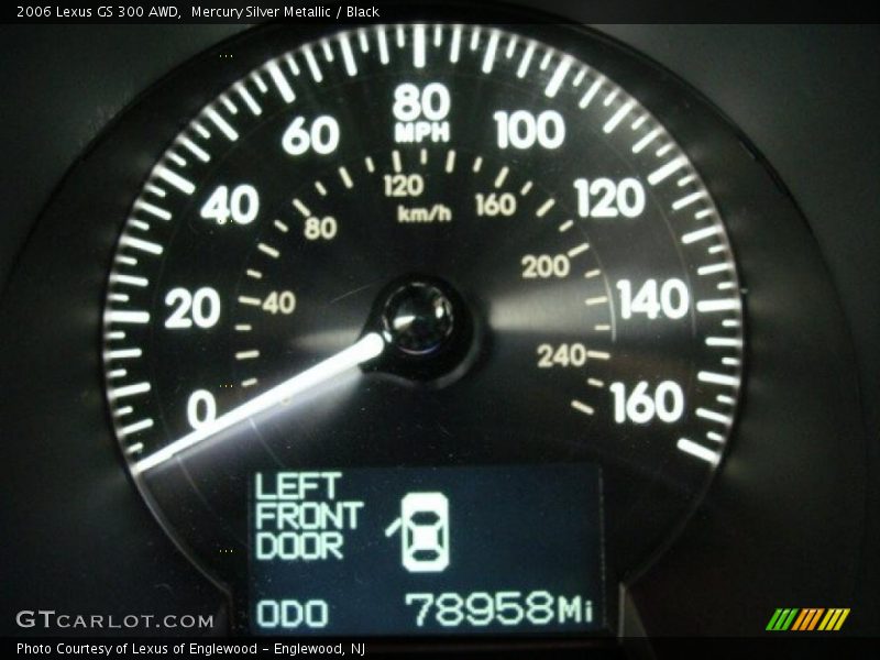 Mercury Silver Metallic / Black 2006 Lexus GS 300 AWD