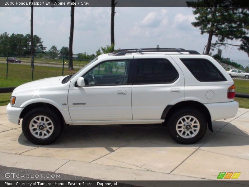 Alpine White / Gray 2000 Honda Passport EX