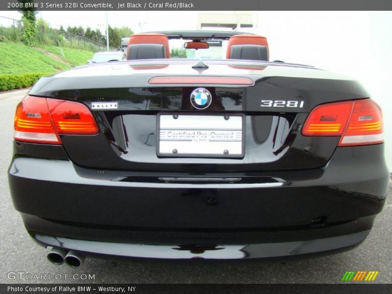 Jet Black / Coral Red/Black 2008 BMW 3 Series 328i Convertible