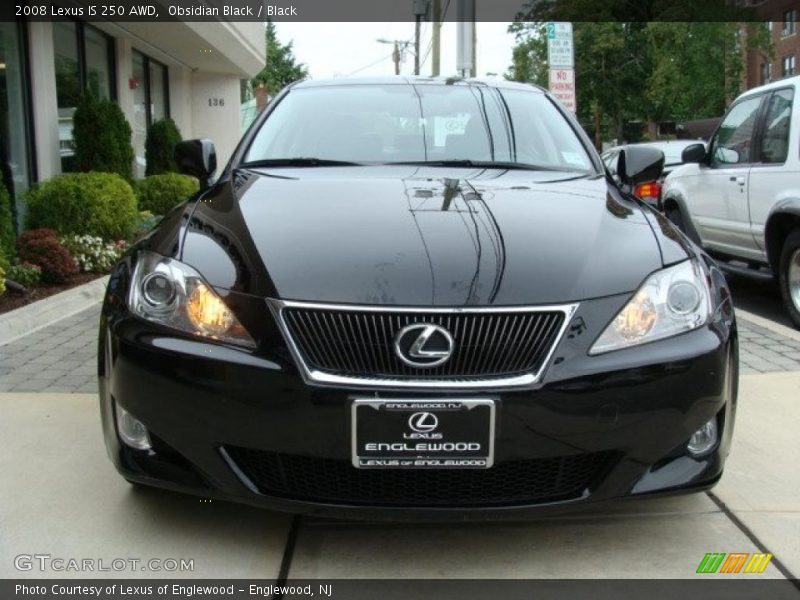 Obsidian Black / Black 2008 Lexus IS 250 AWD
