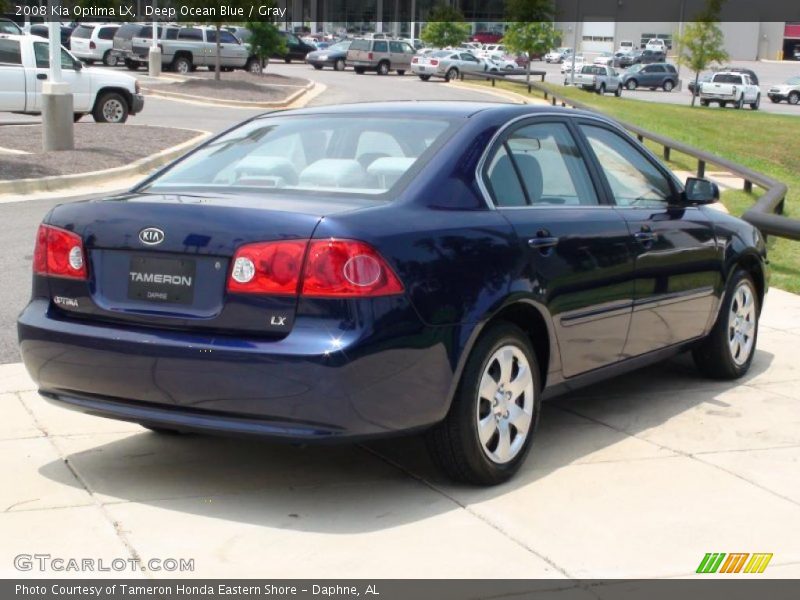 Deep Ocean Blue / Gray 2008 Kia Optima LX