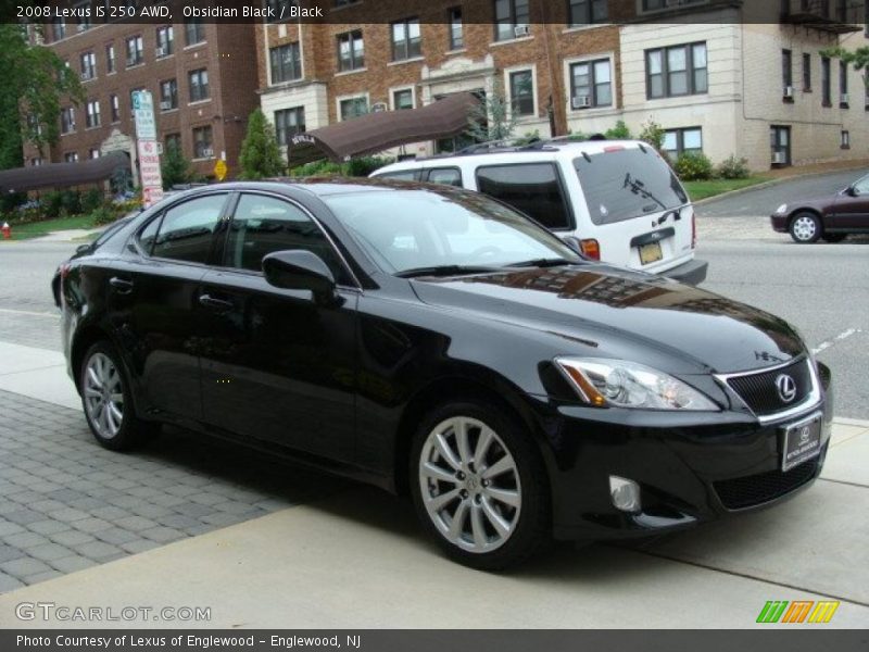 Obsidian Black / Black 2008 Lexus IS 250 AWD