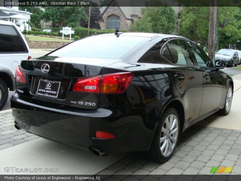 Obsidian Black / Black 2008 Lexus IS 250 AWD