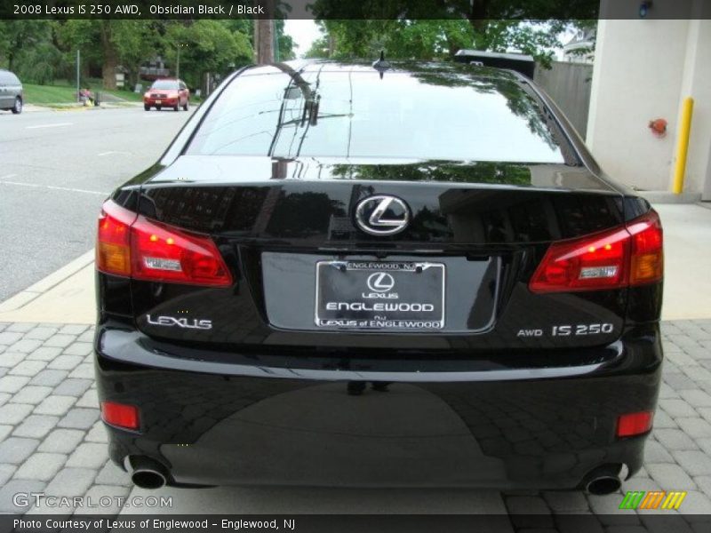 Obsidian Black / Black 2008 Lexus IS 250 AWD