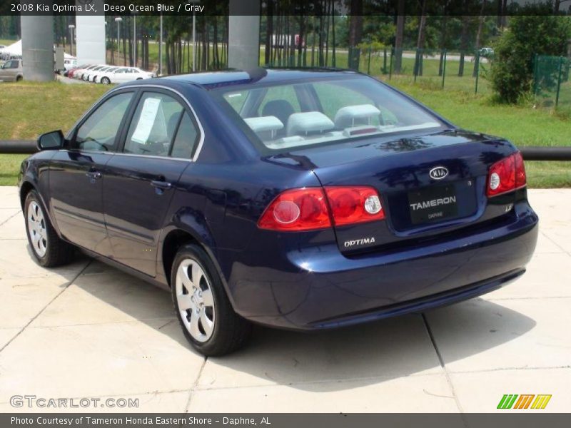 Deep Ocean Blue / Gray 2008 Kia Optima LX