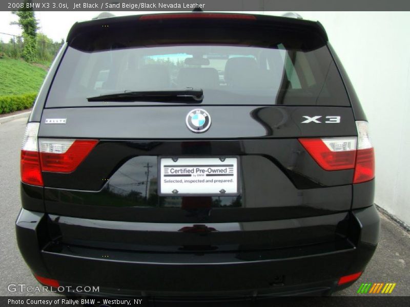 Jet Black / Sand Beige/Black Nevada Leather 2008 BMW X3 3.0si