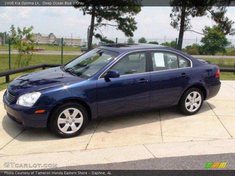 Deep Ocean Blue / Gray 2008 Kia Optima LX