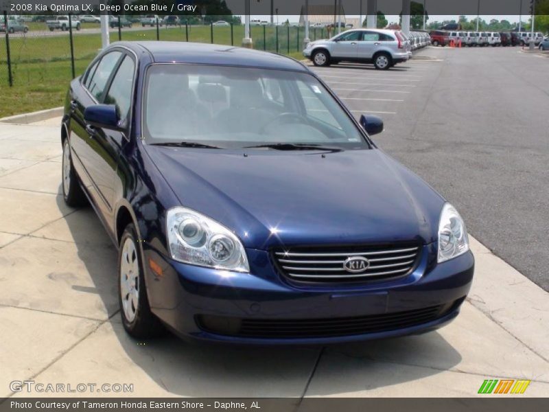 Deep Ocean Blue / Gray 2008 Kia Optima LX